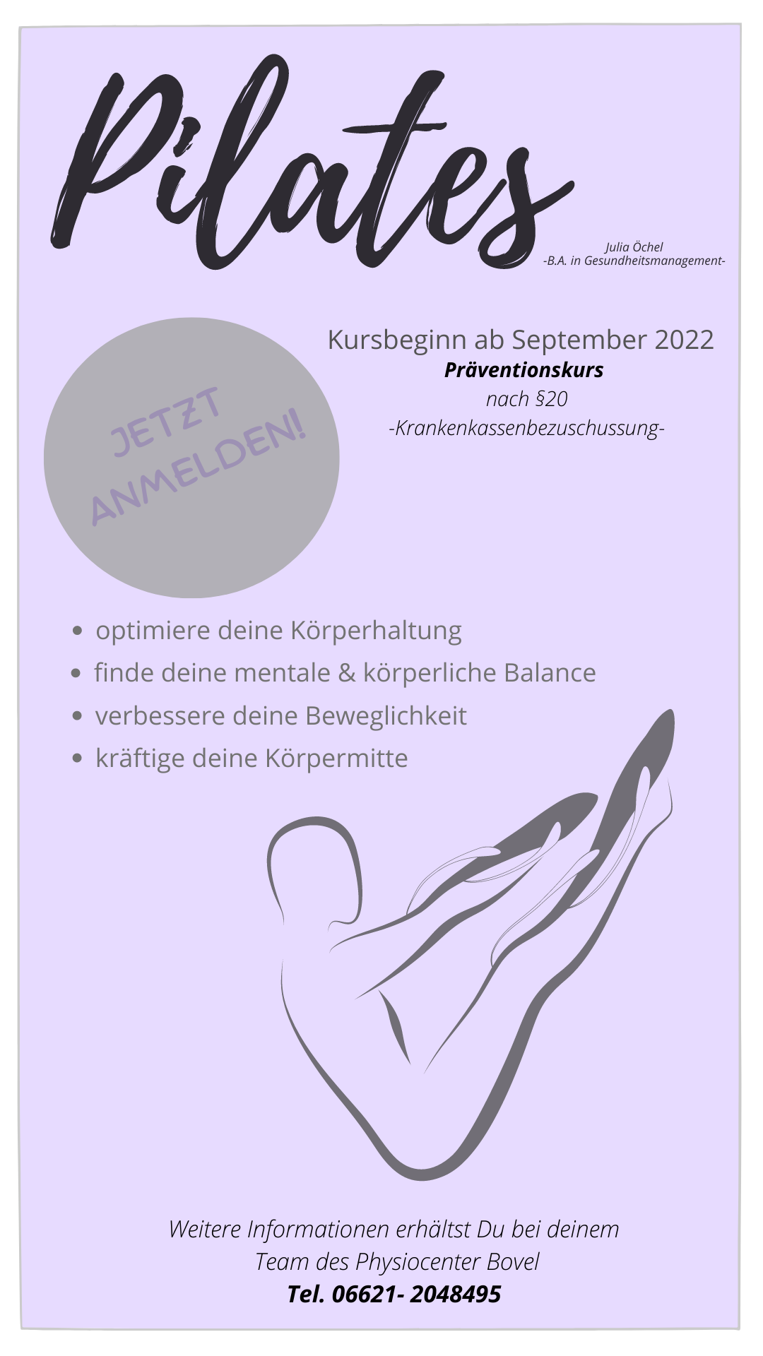 Präventionskurs Pilates 